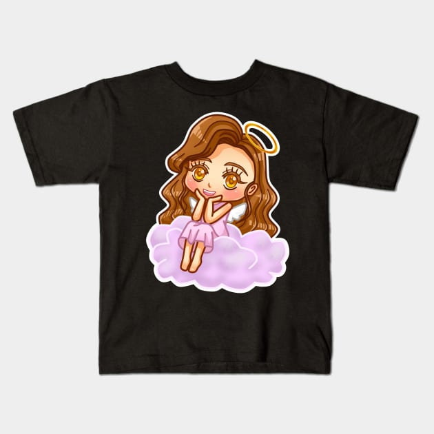 Anime Girl Kids T-Shirt by LetsBeginDesigns